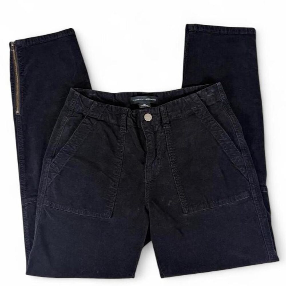 Sanctuary x anthropologie Velveteen Dark Navy Corduroy Pants